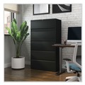 Office Filing Cabinets & Shelves | Alera 25497 36 in. x 18.63 in. x 67.63 in. 5 Lateral File Drawer - Legal/Letter/A4/A5 Size, Black image number 4