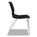 Office Chairs | HON HMS1.N.ON.Y Motivate Supports Up to 300 lbs. High-Density Stacking Chairs - Onyx/Black/Chrome (4/Carton) image number 2