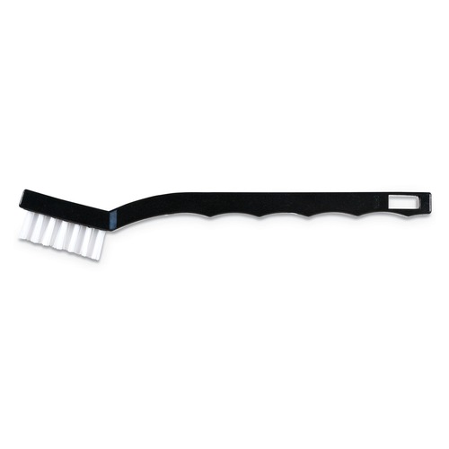 Cleaning Brushes | Carlisle 4067400 Flo-Pac 7 in. Utility Toothbrush Style Maintenance Brush with Nylon Bristles - Black (1-Dozen) image number 0