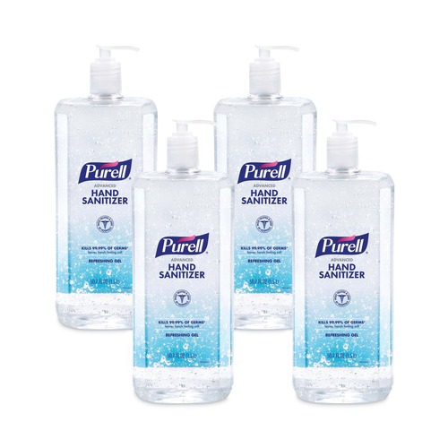 Hand Sanitizers | PURELL 5015-04 1.5 L Pump Bottle Advanced Hand Sanitizer Refreshing Gel - Clean Scent (4/Carton) image number 0