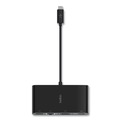 Electronic Adapters & Chargers | Belkin AVC005BK-BL 4.33 in. USB-C HDMI/Ethernet/USB-A/USB-C/VGA Multimedia Adapter - Black image number 0