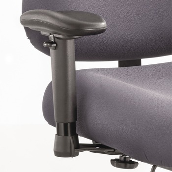 Safco 3591BL 4 in. x 10.25 in. x 11.5 in. to 14.5 in. Height/Width-Adjustable T-Pad Arms for Optimus Big/Tall High-Back Chairs - Black (1-Pair)