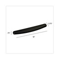 Mouse Pads & Wrist Support | 3M WR309LE Antimicrobial Gel Wrist Rest - Black image number 2