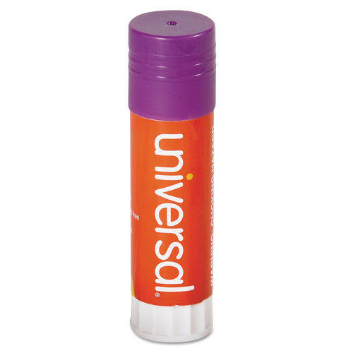 Adhesives & Glues | Universal UNV74752 1.3 oz. Dry-Clear Glue Sticks - Purple (12/Pack) image number 0