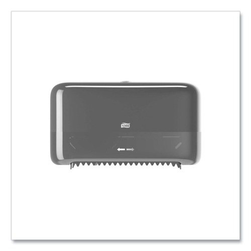 Paper Towel Holders | Tork 473208 Elevation 14.17 x 5.08 x 8.23 Coreless High Capacity Bath Tissue Dispenser - Black image number 0