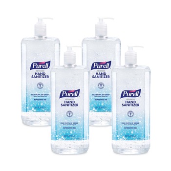 PURELL 5015-04 1.5 L Pump Bottle Advanced Hand Sanitizer Refreshing Gel - Clean Scent (4/Carton)