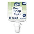 Hand Soaps | Tork 401800 1L Refill Unscented Clarity Hand Soap - Clear (6/Carton) image number 0