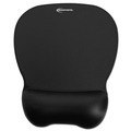 Mouse Pads & Wrist Support | Innovera IVR51450 9.62 in. x 8.25 in. Gel Mouse Pad with Wrist Rest - Black image number 1