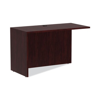 Alera ALEVA354824MY Valencia Series 47-1/4 in. x 23-5/8 in. x 29-1/2 in. Reversible Return/Bridge Shell - Mahogany