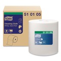 Cleaning Cloths | Tork 510105 12.6 in. x 13.3 in. Cleaning Cloth - White (1/Carton) image number 0