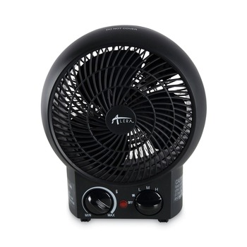 Alera ALEHEFF10B 1500 Watts 8.25 in. x 4.37 in. x 9.5 in. Heater Fan - Black