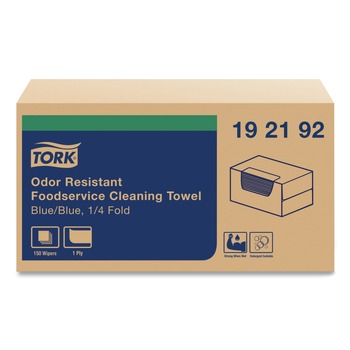 Tork 192192 13 in. x 24 in. Foodservice Cloth - Blue (150/Carton)