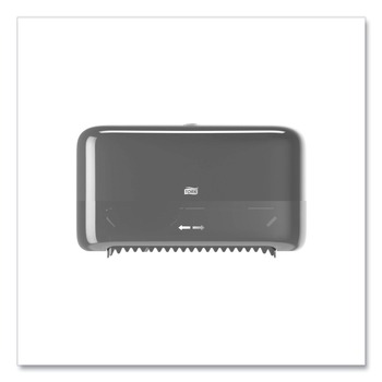 Tork 473208 Elevation 14.17 x 5.08 x 8.23 Coreless High Capacity Bath Tissue Dispenser - Black