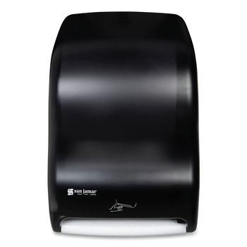 San Jamar T1400TBK 11.75 in. x 9 in. x 15.5 in. Smart System with iQ Sensor Towel Dispenser - Black Pearl