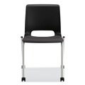 Office Chairs | HON HMG2.N.A.ON.CU10.PLAT Motivate 300 lbs. Capacity Four-Leg Stacking Chair - Onyx/Black/Platinum (2/Carton) image number 2