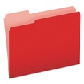 File Folders | Pendaflex 152 1/3 RED 1/3-Cut Tabs Assorted Letter Size Colored File Folders - Red/Light Red (100/Box) image number 0