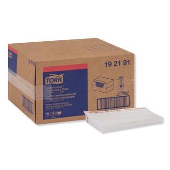 Tork 192191 13 in. x 24 in. Foodservice Cloth - White (150/Carton)