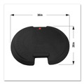 Office Chair Mats | Floortex FCA5XBK2535 AFS-TEX 5000 26 in. x 36 in. Anti-Fatigue Bespoke Mat - Midnight Black image number 5