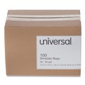 Paper Shredders & Accessories | Universal UNV35946 40 - 45 Gallon High-Density Shredder Bags - Clear (100/Box) image number 1