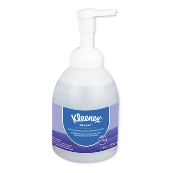 Kleenex 45826EA Reveal 18 oz. Bottle Ultra Moisturizing Foam Hand Sanitizer - Fragrance-Free