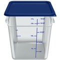 Food Trays, Containers, and Lids | Carlisle 1195507 Squares 18-Quart Polycarbonate Food Storage Container - Clear image number 3