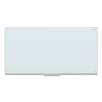 U Brands 123U00-01 70 x 35 Glass Dry Erase Board - White Surface