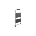 Office Furniture Accessories | Cosco 11308PBL1E 20.5 in. Working Height 22 in. Spread 200 lbs. Capacity 2-Step Big Step Folding Stool - Black/Gray image number 1