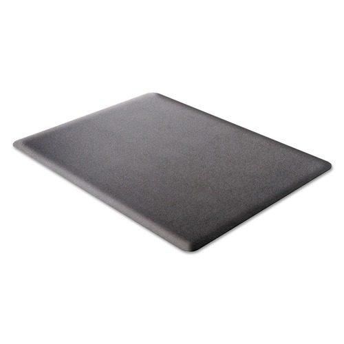 Office Chair Mats | Deflecto CM24242BLKSS Ergonomic 53 in. x 45 in. Sit Stand Mat - Black image number 0