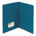 Art & Craft Paper | Smead 87867 100 Sheet Capacity 11 in. x 8.5 in. Two-Pocket Folder Textured Paper - Teal (25/Box) image number 0