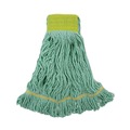 Mops | Boardwalk BWK1200LCT EcoMop Recycled Fiber Looped-End Mop Heads - Large, Green (12/Carton) image number 0