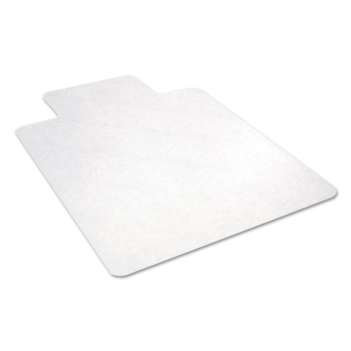 Office Chair Mats | Alera CM2E232ALEPL All Day Use 45 in. x 53 in. Wide Lip Non-Studded Chair Mat for Hard Floors - Clear image number 0