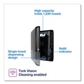 Paper Towel Holders | Tork 552538 PeakServe Continuous 14.44 x 3.97 x 19.3 Hand Towel Dispenser - Black image number 1