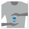 Cups and Lids | SOLO SC378-3008 8 oz Paper Specimen Cups - Blue/White (50/Sleeve, 20 Sleeves/Carton) image number 4