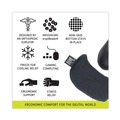 Mouse Pads & Wrist Support | IMAK Ergo A20212 4.25 in. x 2.5 in. Le Petit Mouse Wrist Cushion - Black image number 4