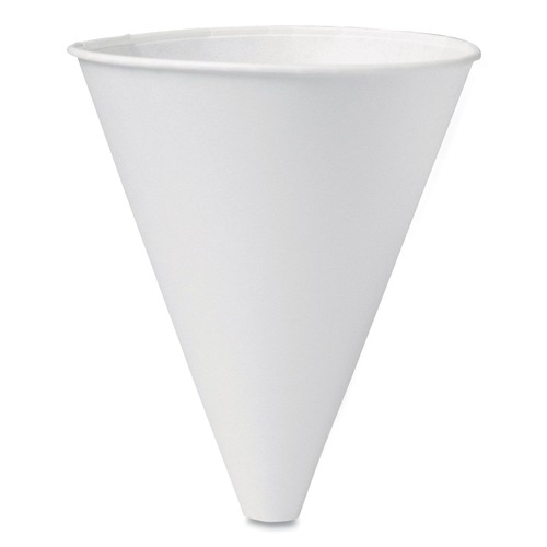 Cups and Lids | SOLO 10BFC-2050 Bare Eco-Forward 10 oz. ProPlanet Seal Treated Paper Funnel Cups - White (1000/Carton) image number 0