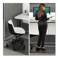 Office Chair Mats | Deflecto CM24242BLKSS Ergonomic 53 in. x 45 in. Sit Stand Mat - Black image number 6