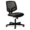 Office Chairs | HON H5713.SB11.T Volt Series 18.13 in. to 22.38 in. Seat Height Supports Up to 250 lbs. Mesh Back Leather Task Chair With Synchro-Tilt - Black image number 0