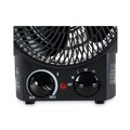 Heaters | Alera ALEHEFF10B 1500 Watts 8.25 in. x 4.37 in. x 9.5 in. Heater Fan - Black image number 2