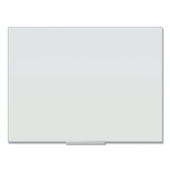 U Brands 2799U00-01 47 x 35 Floating Glass Ghost Grid Dry Erase Board - White