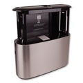 Paper Towel Holders | Tork 302030 12.68 in. x 4.56 in. x 7.92 in. Xpress Countertop Towel Dispenser - Stainless Steel/Black image number 3