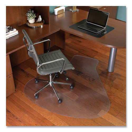 Office Chair Mats | ES Robbins 132775 66 in. x 60 in. EverLife Workstation Chair Mat With Lip for Hard Floors - Clear image number 0