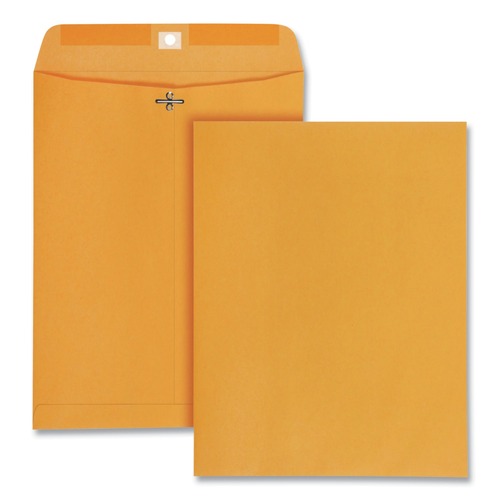 Envelopes & Mailers | Universal UNV35266 10 x 13 Kraft Clasp Envelope, Square Flap, Clasp/Gummed Closure - Brown Kraft (250/Carton) image number 0