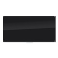 White Boards | U Brands 3015U00-01 96 x 47 Glass Dry Erase Board - Black Surface image number 0