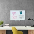 White Boards | U Brands 3970U00-01 35 in. x 23 in. Magnetic Glass Dry Erase Board Value Pack - Frosted White image number 1