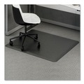 Office Chair Mats | Deflecto CM24242BLKSS Ergonomic 53 in. x 45 in. Sit Stand Mat - Black image number 5