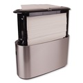 Paper Towel Holders | Tork 302030 12.68 in. x 4.56 in. x 7.92 in. Xpress Countertop Towel Dispenser - Stainless Steel/Black image number 2