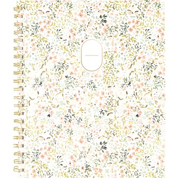 AT-A-GLANCE LB33905A Leah Bisch 11 in. x 9.87 in. Academic Year Weekly/Monthly Planner (July 2024 to June 2025):- Floral