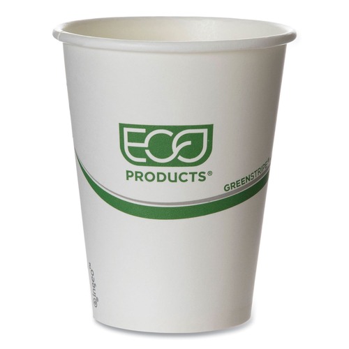  | Eco-Products EP-BHC12-GS GreenStripe 12 oz. Renewable & Compostable Hot Cups (50/Pack ,20 Packs/Carton) image number 0