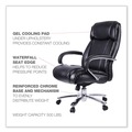 Office Chairs | Alera ALEMS4419 Maxxis Series Big/Tall Bonded Leather Chair - Black/Chrome image number 4