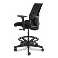 Office Chairs | HON HITSMS1AHIMCU10BLSBT Ignition 2.0 23 in. to 32 in. Seat Height Supports Up to 300 lb Ilira-Stretch Mesh Back Task Stool - Black image number 8